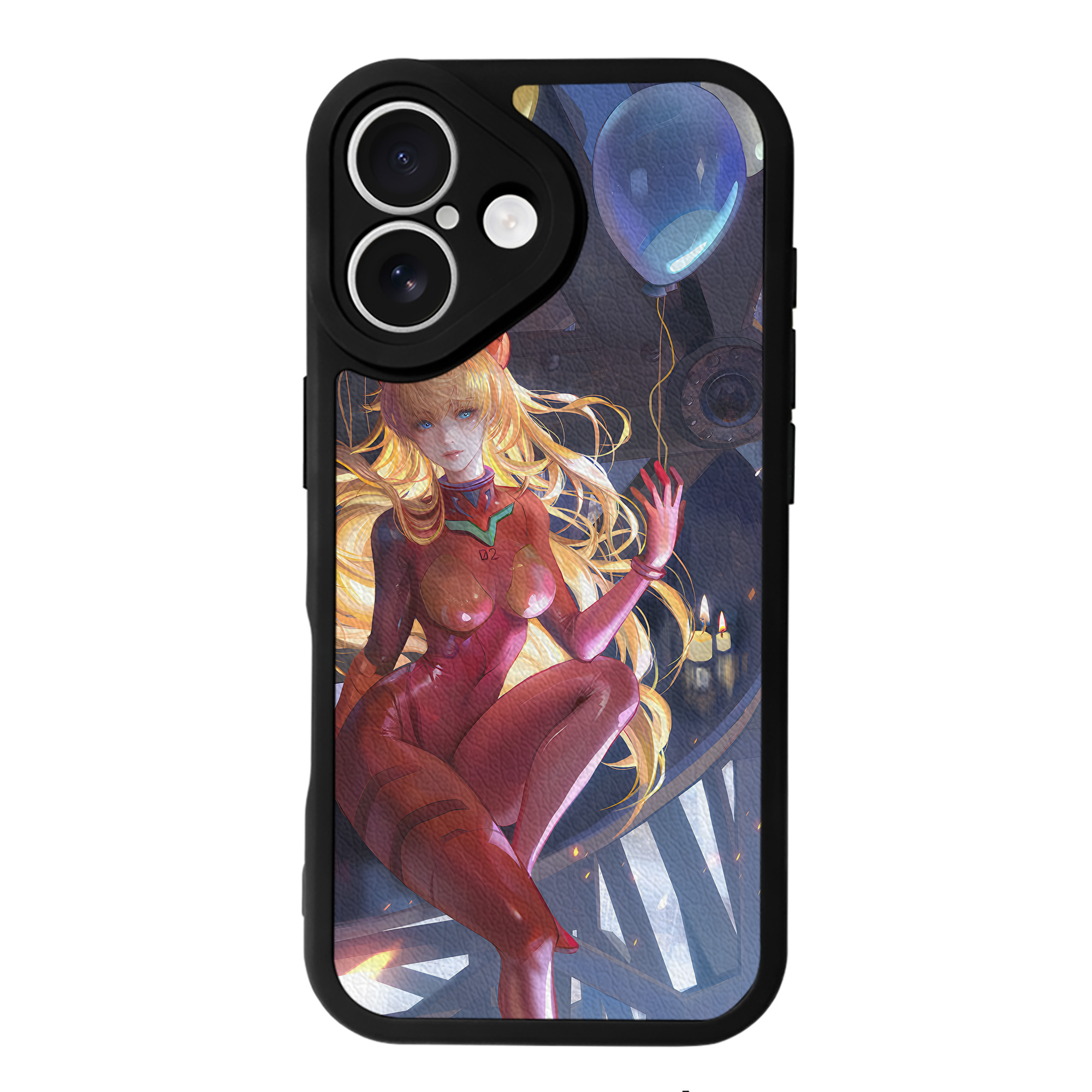 （画像用） EVA 新世紀エヴァンゲリオン 【iPhone 16シリーズ対応】シリコンスマホケース（レザー調） 材質：シリコン